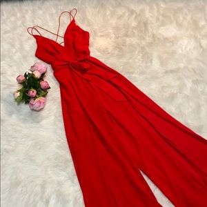 Gorgeous Red Jumper with Split legs small